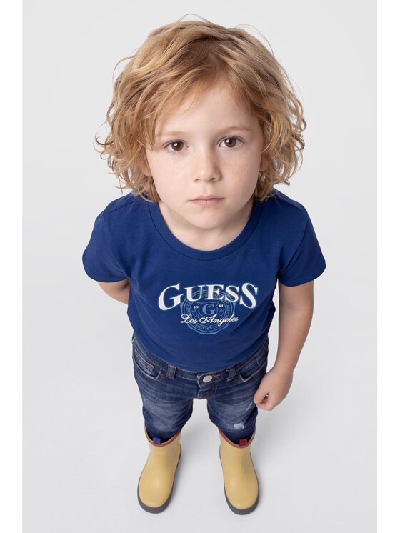 Guess Kids Guess Kids T-Shirt 185387 Niebieski Classic Fit