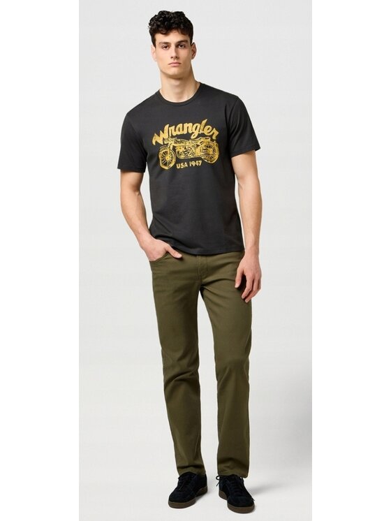 Wrangler Wrangler T-shirt Americana Tee Nero Regular Fit