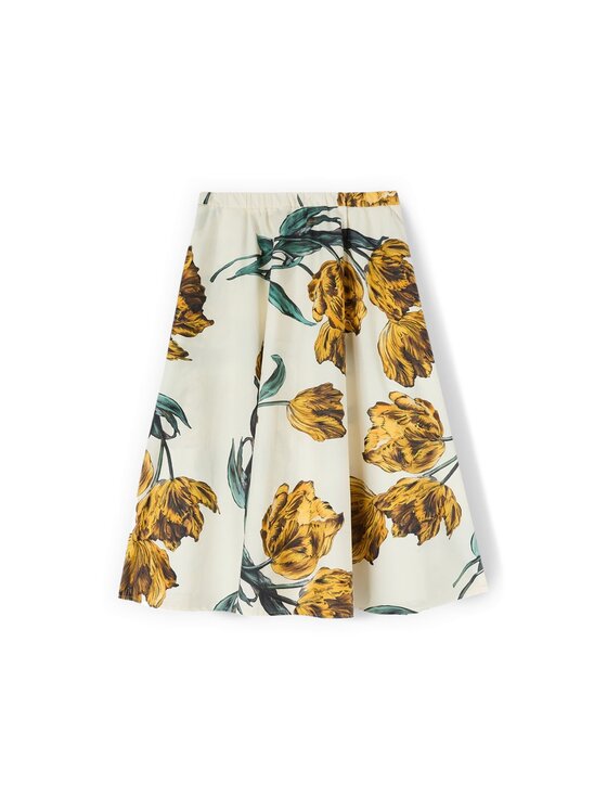 Motivi Motivi Gonna midi 1004W200720N001 Bianco A-Line Fit