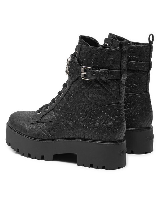 Guess Guess Šnurovacia obuv Vaires FLTSOM FAL10 Čierna