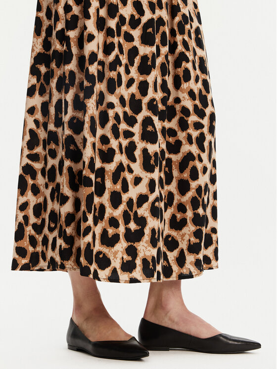 ONLY ONLY Fustă plisată Venedig 15251761 Maro Regular Fit