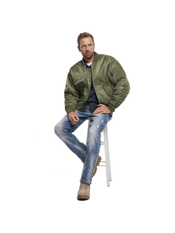 Brandit Brandit Kurtka bomber 3149.1.4XL Zielony Regular Fit