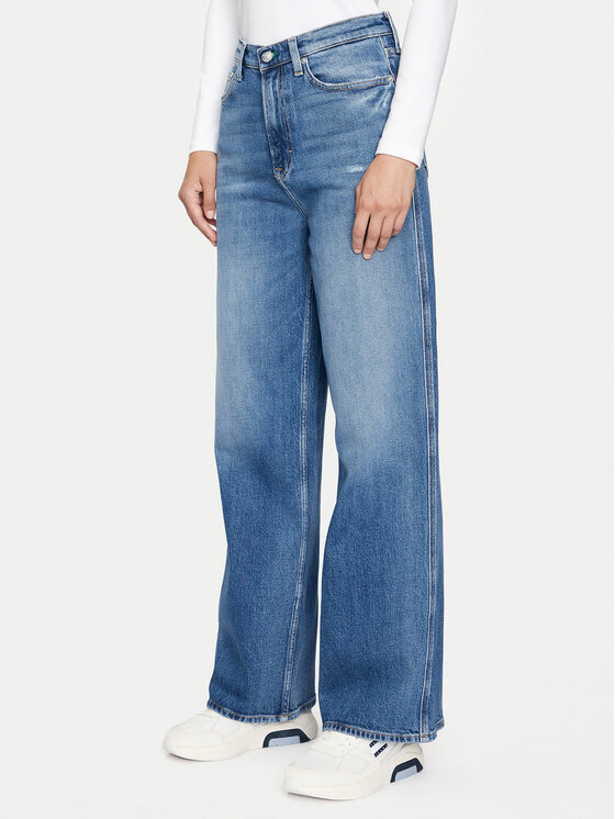 Tommy Jeans Tommy Jeans Farmer Claire DW0DW18175 Kék Wide Leg