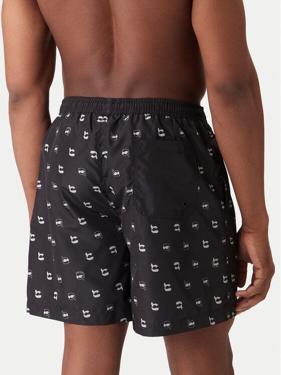 KARL LAGERFELD KARL LAGERFELD Plavecké šortky A3M46007 Čierna Regular Fit