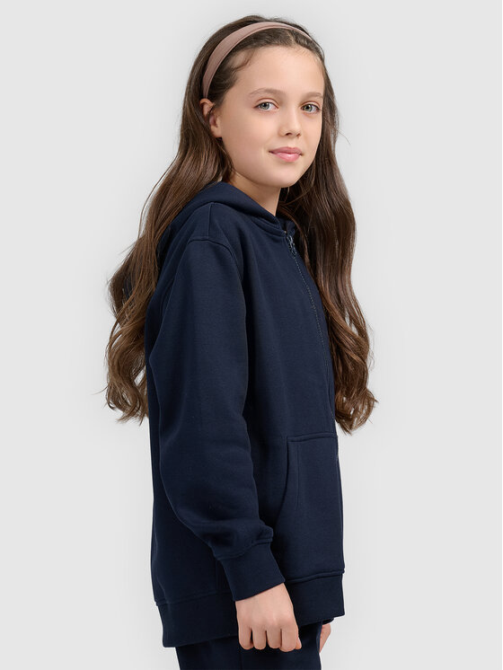 4F 4F Bluza BASIC+ Granatowy Oversize