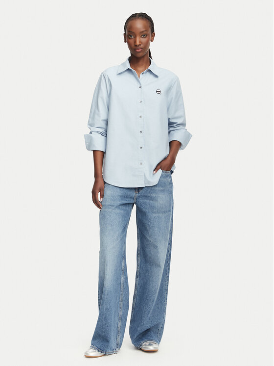 KARL LAGERFELD KARL LAGERFELD Hemd B3W11030 Hellblau Regular Fit