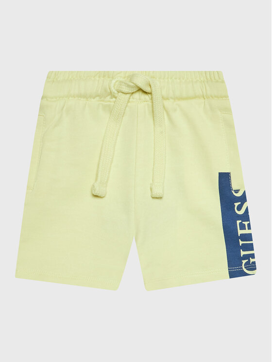 Guess Pantaloni scurți sport N3GD03 KA6R0 Galben Relaxed Fit