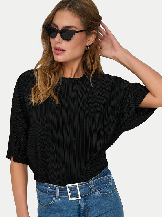 ONLY ONLY Bluză Ravenna 15318506 Negru Regular Fit