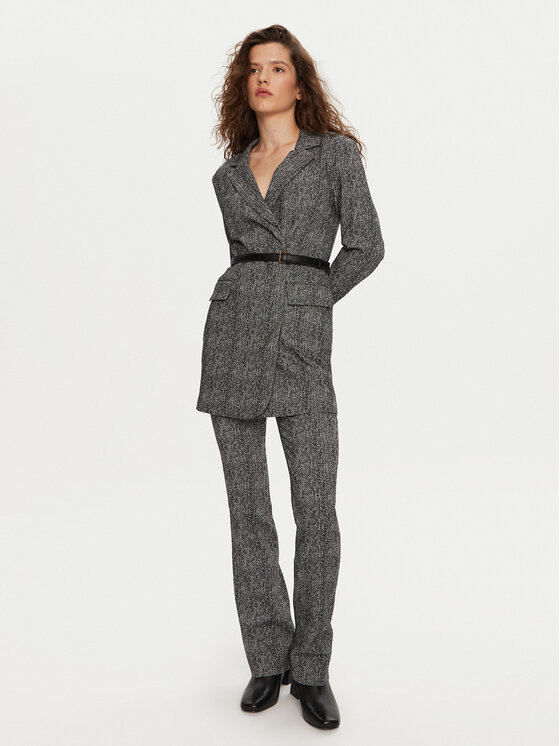 STAUD STAUD Džemper haljina Greenwich R24F7105HS Siva Slim Fit