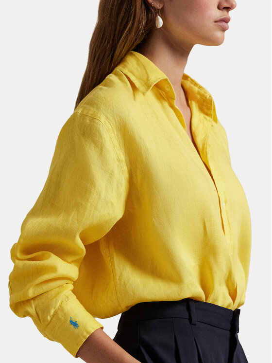 Polo Ralph Lauren Polo Ralph Lauren Koszula 211970730 Żółty Classic Fit
