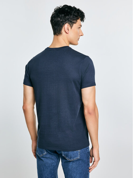 BIG STAR BIG STAR T-Shirt KEREN Granatowy Basic Fit