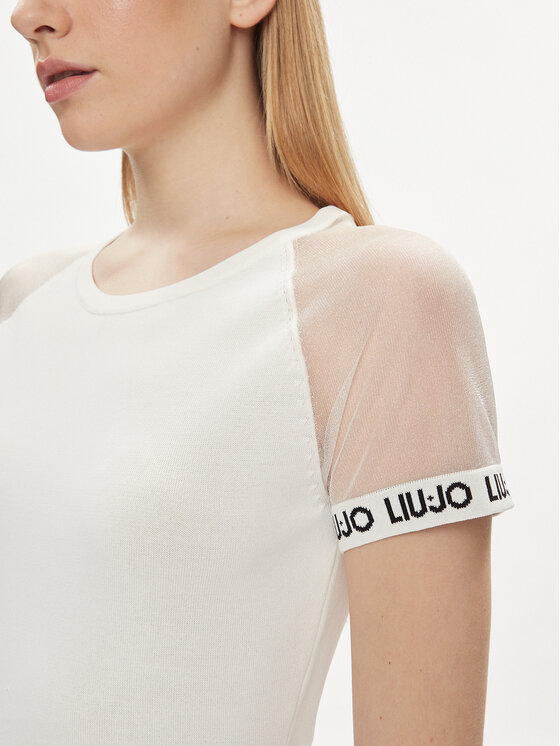 Liu Jo Liu Jo Hétköznapi ruha TA4223 MS36L Fehér Slim Fit