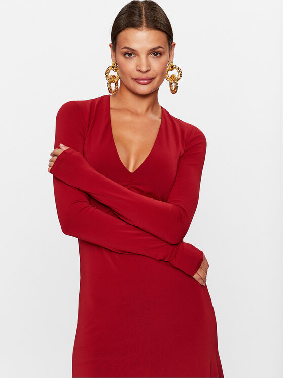 Patrizia Pepe Patrizia Pepe Koktejlové šaty 8A1181/J113-R799 Červená Regular Fit