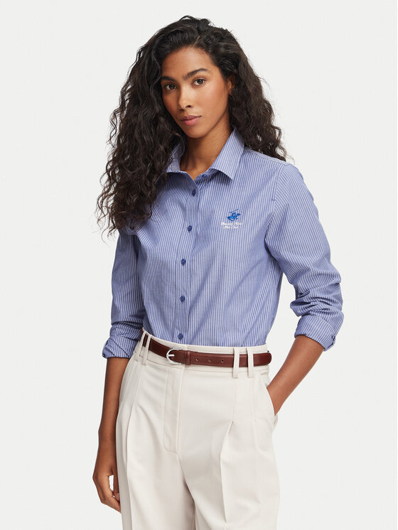 Beverly Hills Polo Club Beverly Hills Polo Club Košeľa P-SS26W-SH15830 Modrá Regular Fit