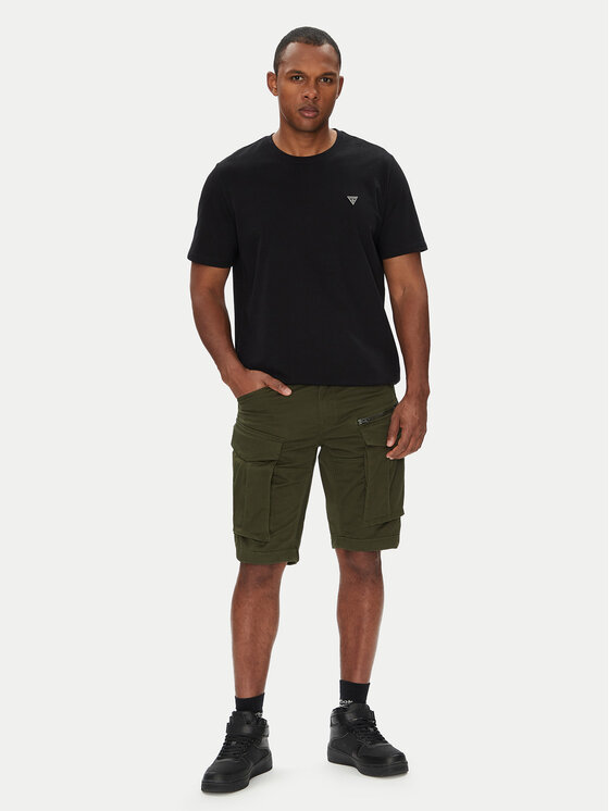 G-Star Raw G-Star Raw Šortky z materiálu Rovic Zip D26214-5126 6059 Khaki Relaxed Fit