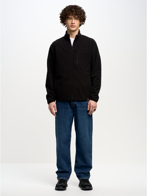 BIG STAR BIG STAR Bluza MALKOM_906_170 Czarny Basic Fit