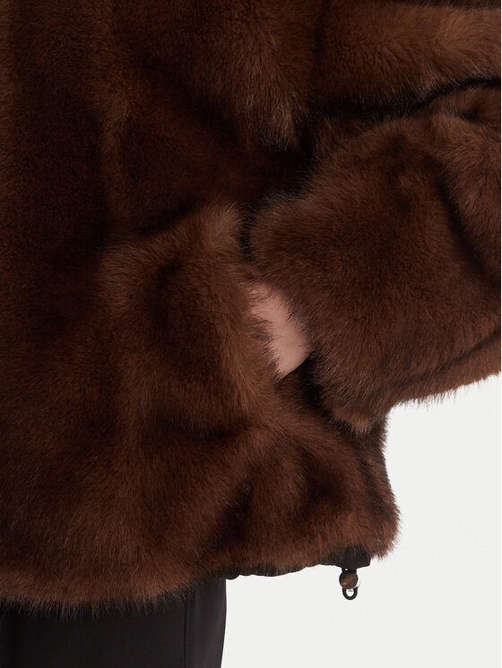 MAX&Co. MAX&Co. Pelzmantel Azoto 2526086014200 Braun Regular Fit