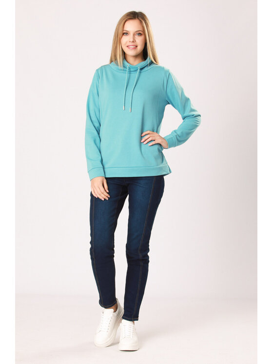 QUIOSQUE QUIOSQUE Blúzka 19-TD-108 Modrá Regular Fit