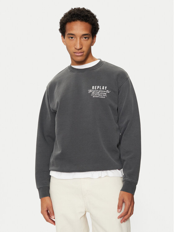 REPLAY REPLAY Суитшърт M6967 .000.22890G Сив Regular Fit