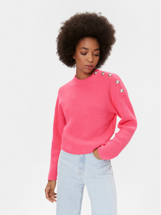 Morgan Morgan Sweater 232-MARIN Rózsaszín Regular Fit
