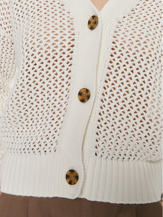 Gap Gap Pletena jopica 854777 Bela Relaxed Fit