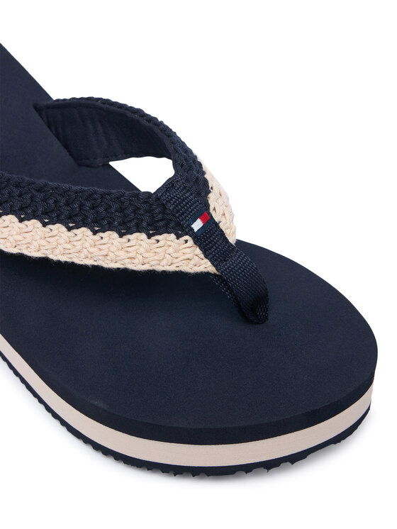 Tommy Hilfiger Tommy Hilfiger Japonke Th Wedge Crochet Summer Sandal FW0FW09420 Mornarsko modra