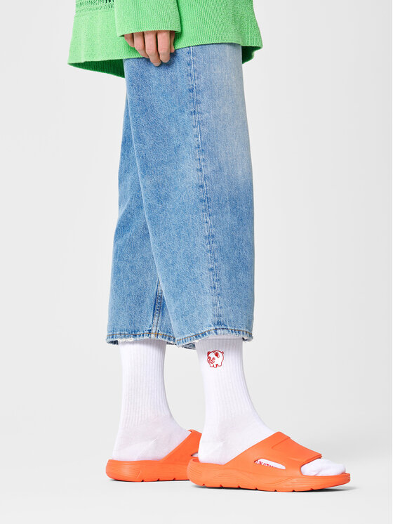 Happy Socks Ilgos Unisex Kojinės ATDSI14-1000 Balta