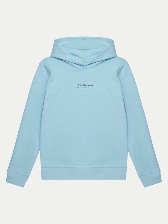 Dětská Mikina Calvin Klein Jeans, Velikost:10Y, Barva: Světle modrá, IB0IB02383
