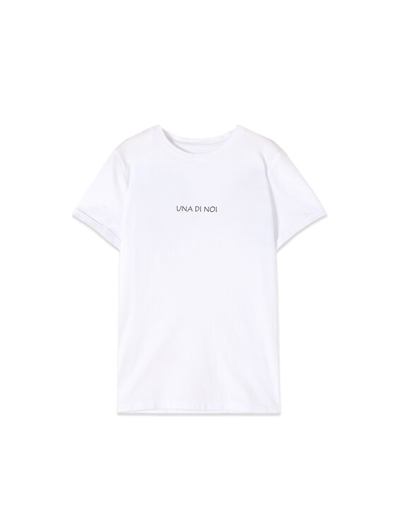 Oltre Oltre T-Shirt G04EJ004820N011 Biały Regular Fit