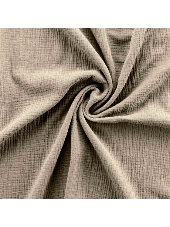 MIAhome MIAhome Komplet pościeli muślinowej MUSSOLA 240x220 cm beżowy Beżowy