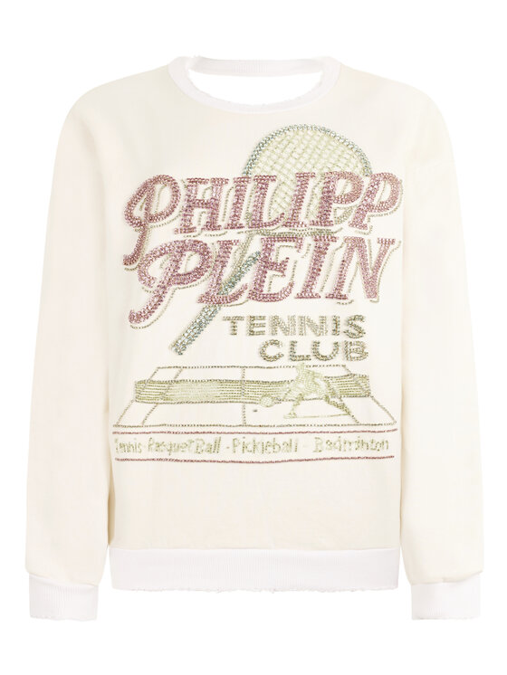 PHILIPP PLEIN PHILIPP PLEIN Bluza 30527 Biały Regular Fit