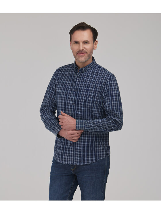 Lee Cooper Lee Cooper Koszula jeansowa LARS Granatowy Regular Fit