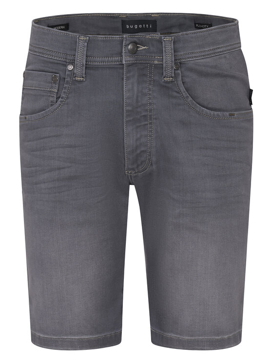 Bugatti Bugatti Jeansshorts 3138D-76604C D Grau Modern Fit