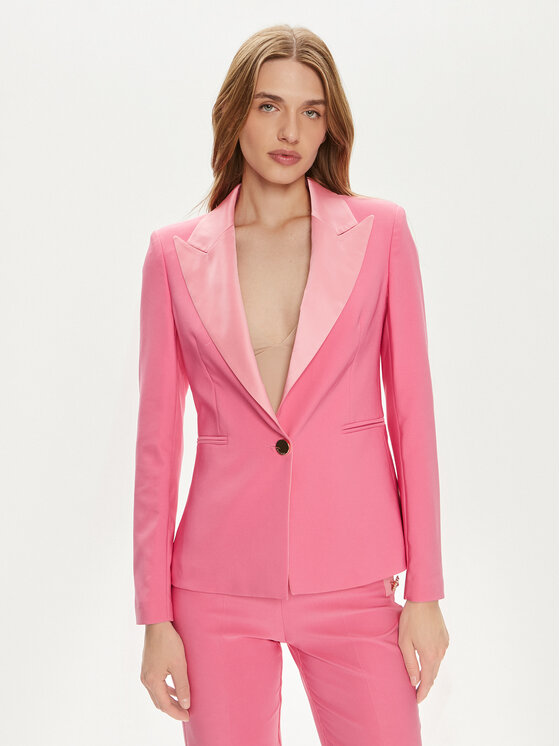 Fracomina Fracomina Піджак FQ24SJ2001W42901 Рожевий Slim Fit