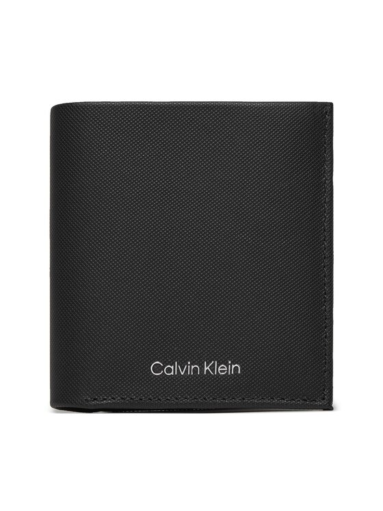 Portofel Mare pentru Bărbați Calvin Klein Ck Must Trifold 6Cc W/ Coin K50K511382 Negru
