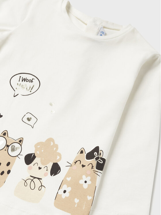 Mayoral Mayoral Bluse 2.012 Écru Regular Fit
