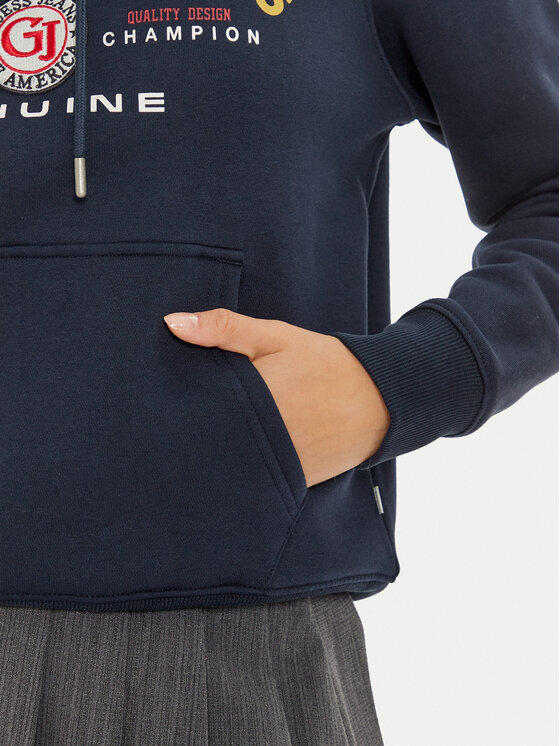 Guess Jeans Guess Jeans Sweatshirt W4BQ20 KC811 Dunkelblau Regular Fit