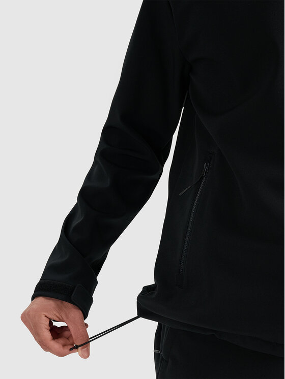 4F 4F Kurtka przejściowa MIDSHOP TEXTILE Czarny Regular Fit