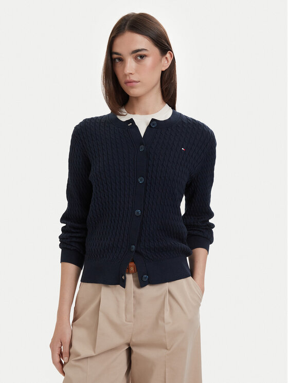 Tommy Hilfiger Tommy Hilfiger Ζακέτα WW0WW43329 Σκούρο μπλε Regular Fit