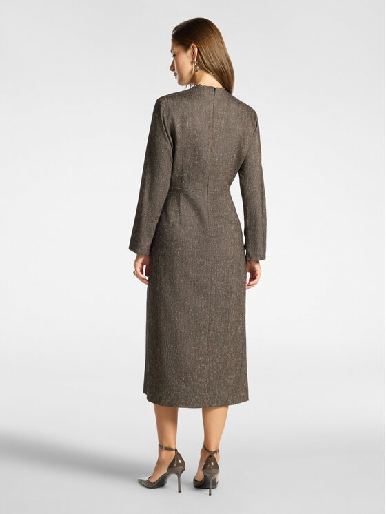 Elena Mirò Elena Mirò Abito da cocktail 7047P000371N001 Marrone Slim Fit