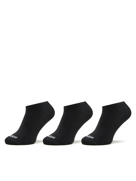 adidas adidas Șosete joase Thin Linear Low-Cut Socks 3 Pairs IC1299 Negru