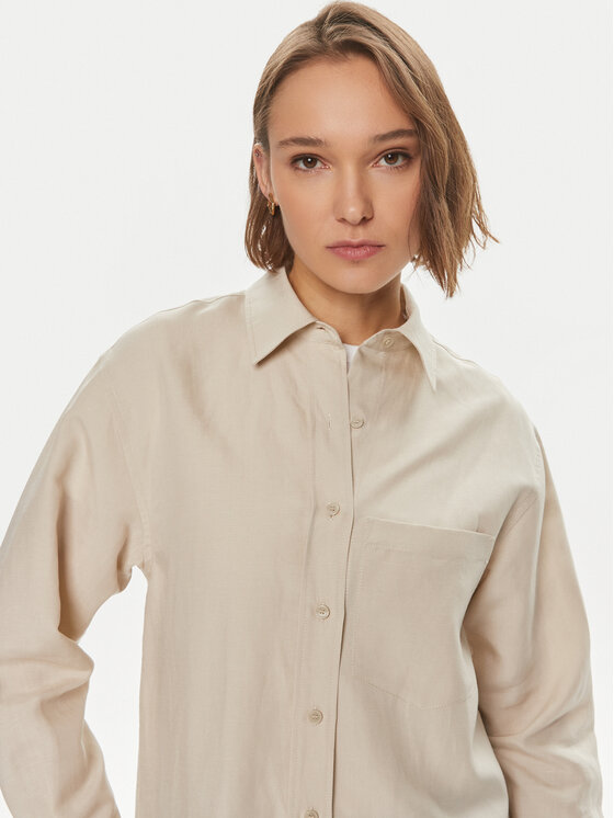 Calvin Klein Calvin Klein Krekls K20K206694 Bēšs Relaxed Fit