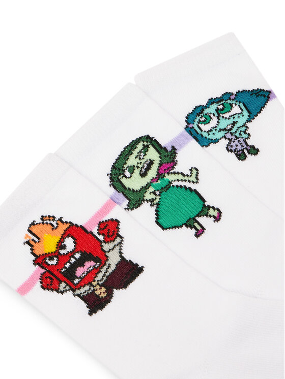 INSIDE OUT 2 INSIDE OUT 2 Șosete lungi ACCCS-SS25-337PIO(3-PACK) Alb