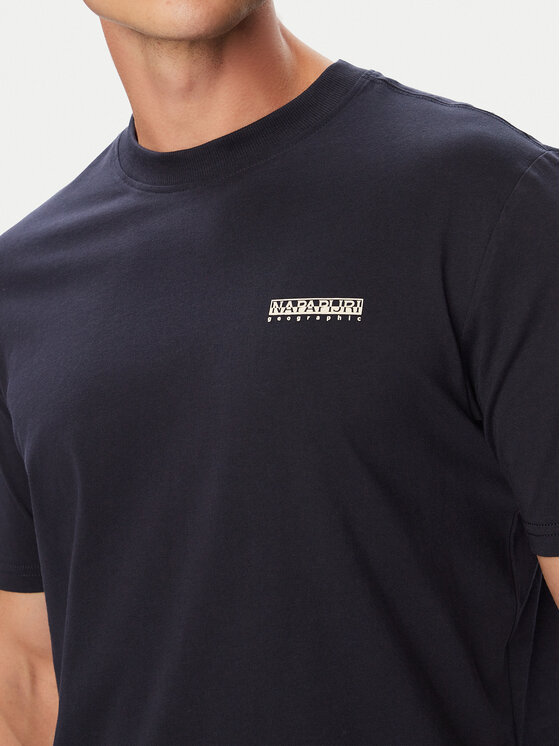 Napapijri Napapijri T-Shirt Smallbox NP0A88TR Granatowy Regular Fit