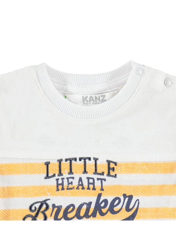Kanz Kanz T-Shirt 1632631-0001 Biały Basic Fit