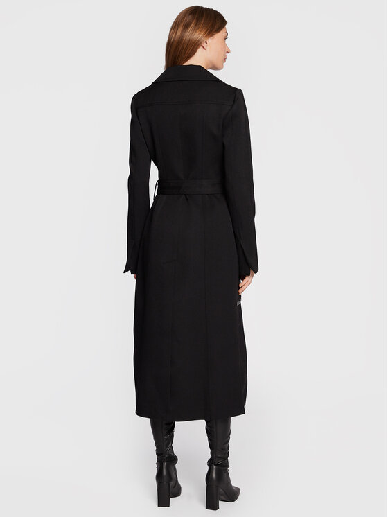Victoria Victoria Beckham Victoria Victoria Beckham Vuneni kaput 1322WCT003765A Crna Regular Fit