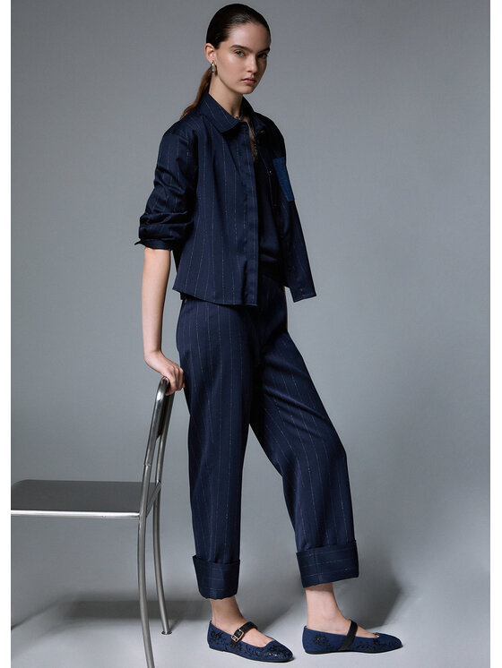 Liu Jo Liu Jo Pantalone da abito WF6250T731AL9173 Azzurro chiaro Regular Fit