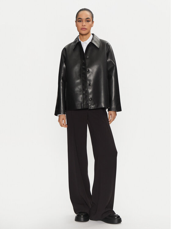 Calvin Klein Calvin Klein Geacă de piele K20K208337 Negru Relaxed Fit