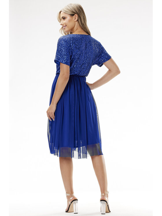 Awama Awama Abito da sera A689 Blu Basic Fit