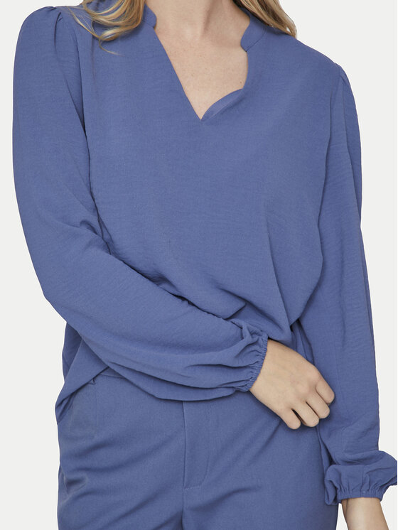 Vila Vila Bluza Rella 14096986 Modra Regular Fit